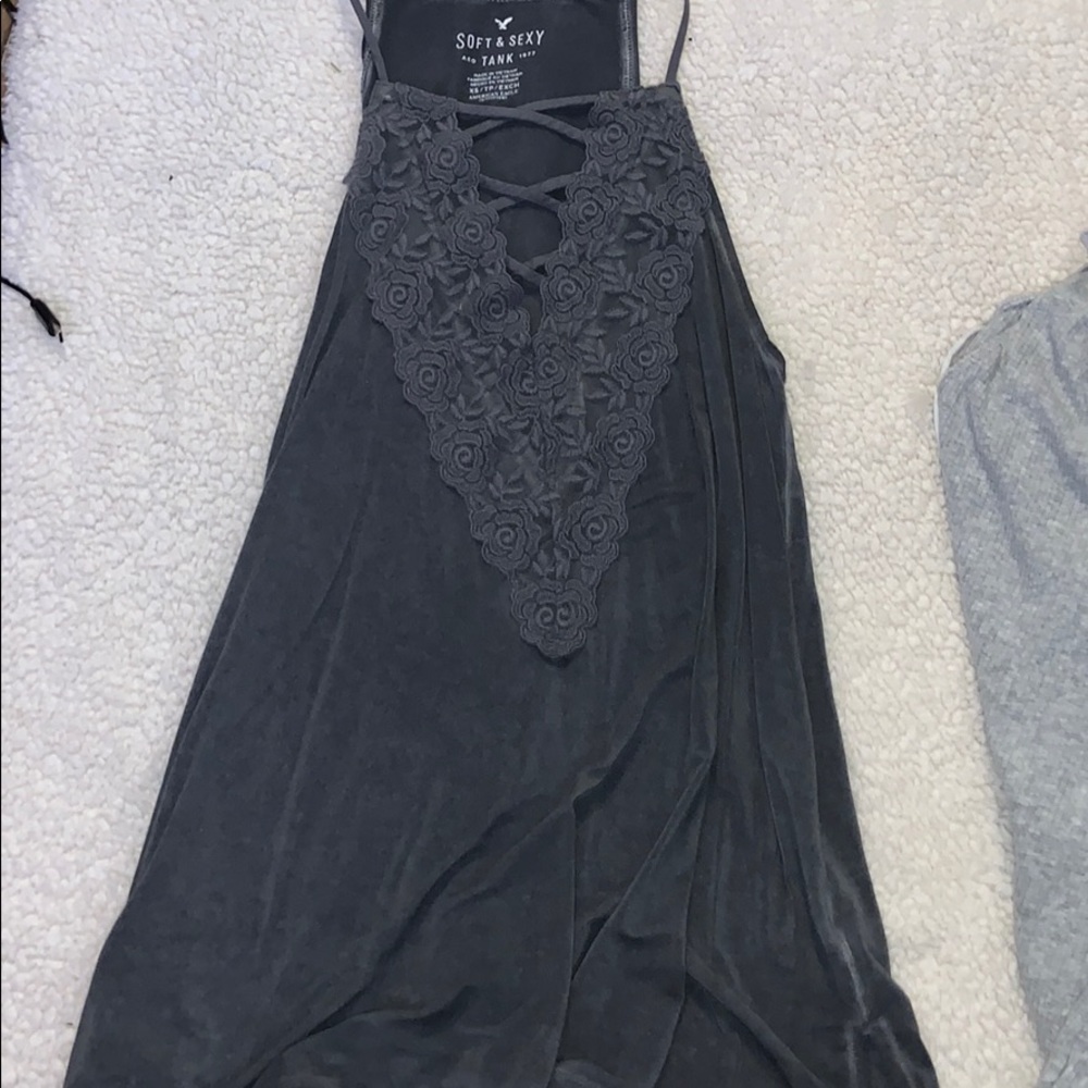 American Eagle Grey Soft & Sexy Tank